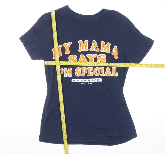 Womens UK Size S Bubba Gump Shrimp Co. Blue Basic T-Shirt