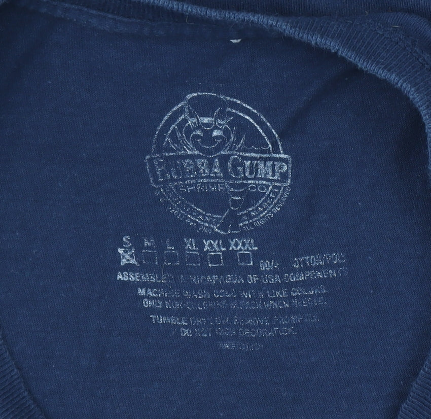 Womens UK Size S Bubba Gump Shrimp Co. Blue Basic T-Shirt