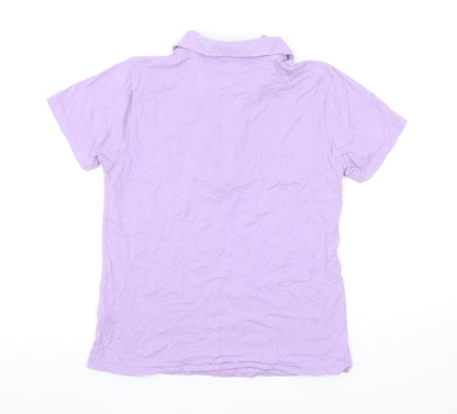 Womens UK Size S Saturday by Megan Ellaby Purple Basic Polo
