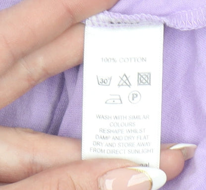 Womens UK Size S Saturday by Megan Ellaby Purple Basic Polo