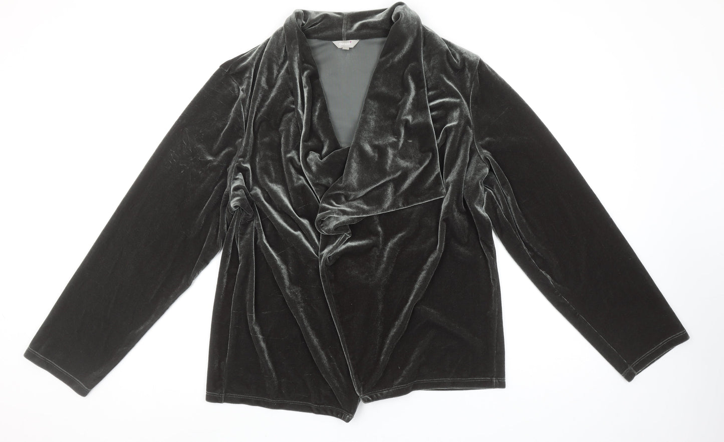 Marks and Spencer Per Una Women’s Green Velvet Shawl Collar Jacket Size 20