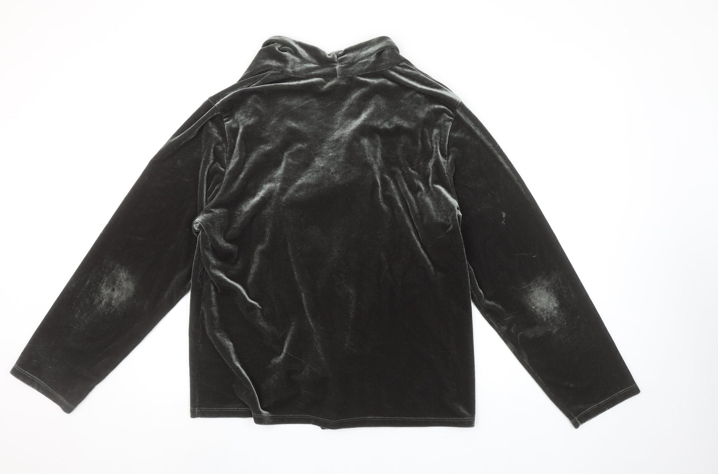 Marks and Spencer Per Una Women’s Green Velvet Shawl Collar Jacket Size 20