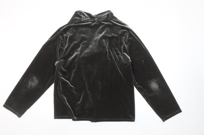 Marks and Spencer Per Una Women’s Green Velvet Shawl Collar Jacket Size 20