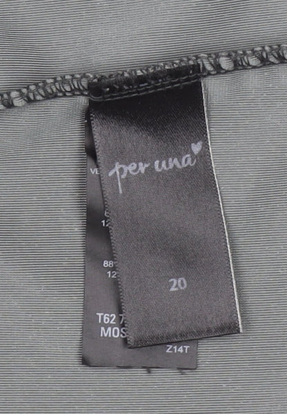 Marks and Spencer Per Una Women’s Green Velvet Shawl Collar Jacket Size 20