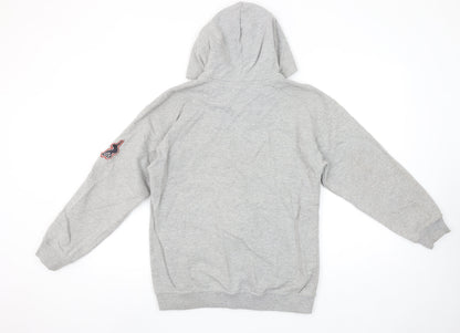 Womens UK Size L VANS Grey Full Zip Hoodie