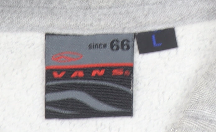 Womens UK Size L VANS Grey Full Zip Hoodie