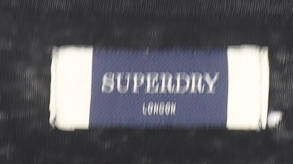 Womens UK Size 12 Superdry Black Jersey T-Shirt