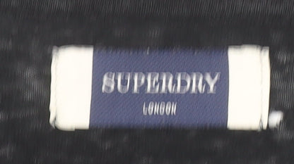 Womens UK Size 12 Superdry Black Jersey T-Shirt