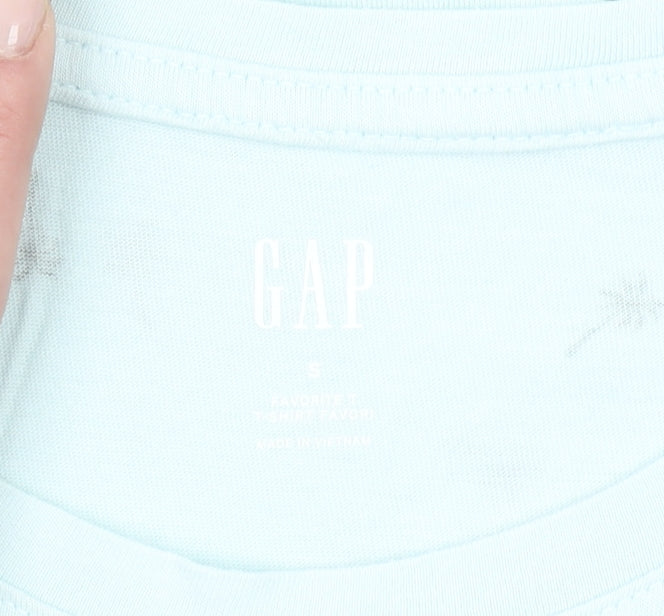 Womens UK Size S Gap Blue Basic T-Shirt