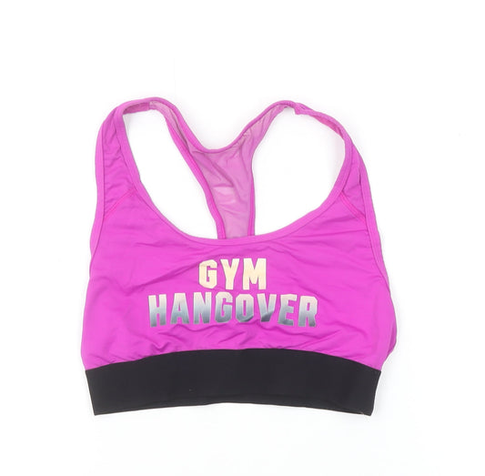 Womens UK Size M PINK Pink Gym & Training Yoga Running & Jogging Tank