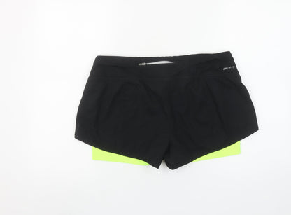 Nike Women's Black Dri-Fit Athletic Running Shorts Size L