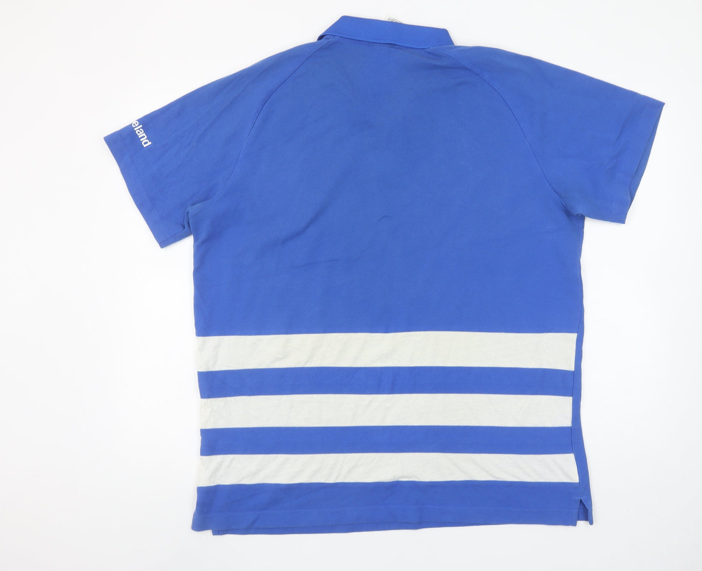 Adidas Men’s Blue Leinster Rugby Polo Shirt XL Cotton Blend