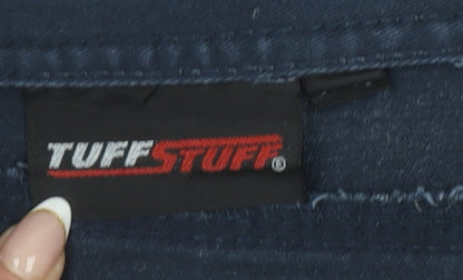 TuffStuff Men’s Blue Cargo Workwear Trousers 34W 32.5L Cotton Blend