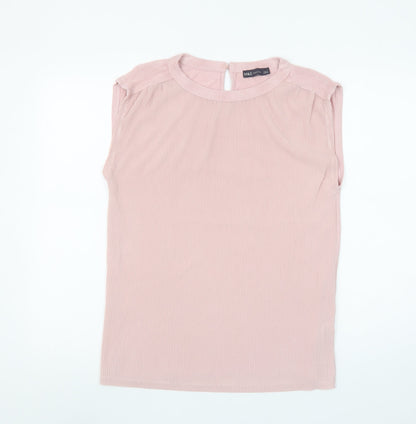 Womens UK Size 14 Marks and Spencer Pink Basic Blouse