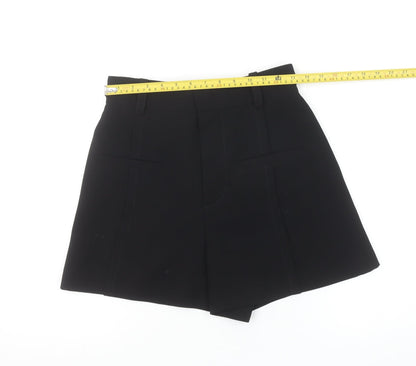 Zara Women Black XS Chino Shorts 100% Polyester