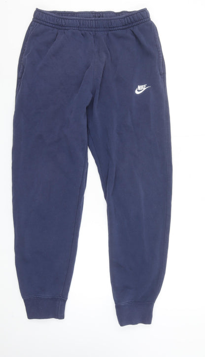 Nike Women's Blue Fleece Jogger Sweatpants Size M