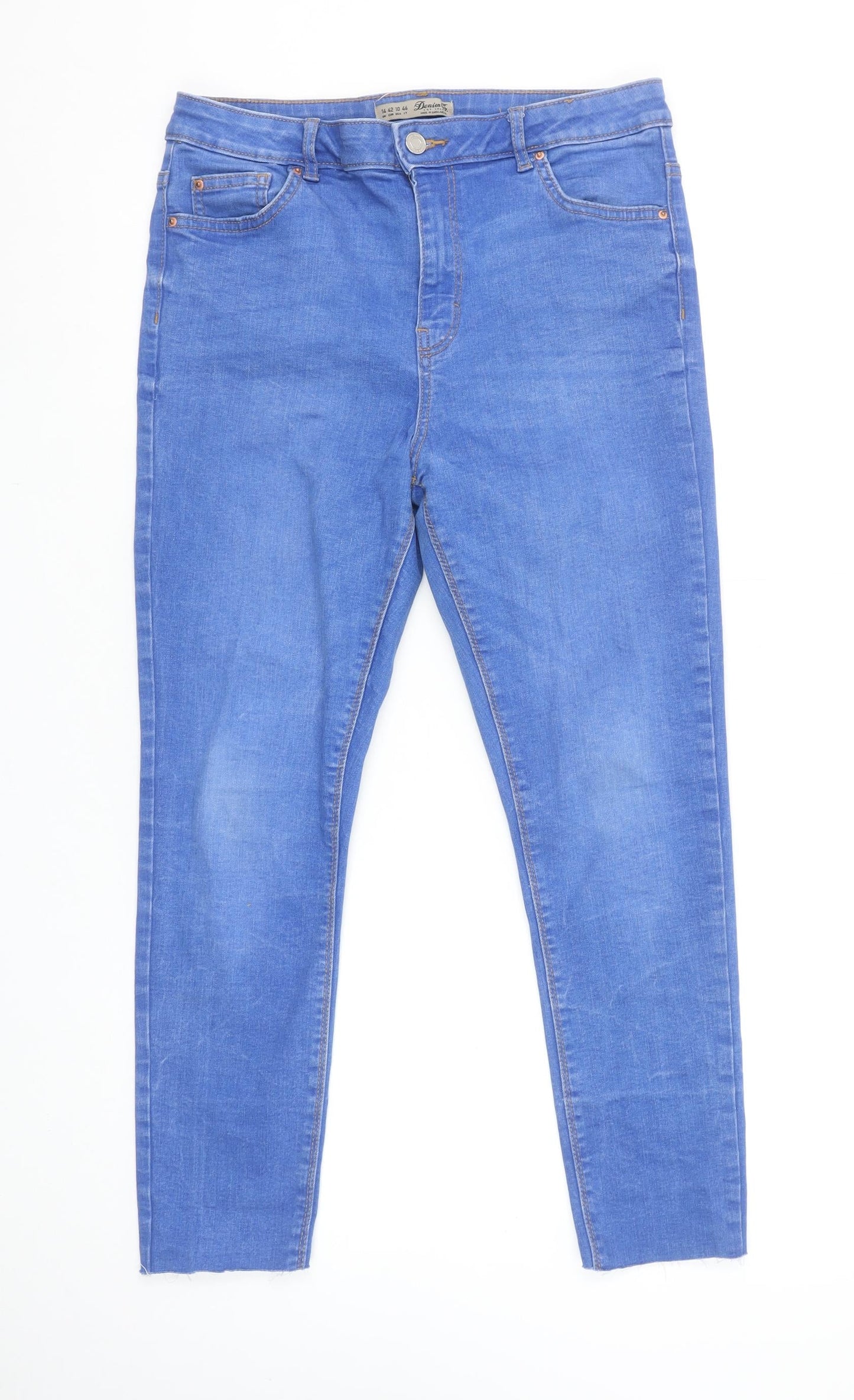 Denim Co. Women Blue Size 14 Skinny Stretch Jeans
