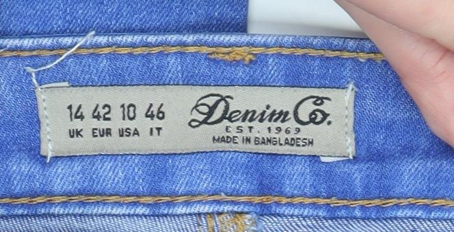 Denim Co. Women Blue Size 14 Skinny Stretch Jeans