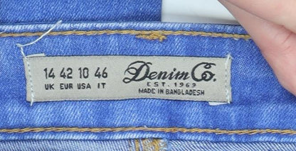 Denim Co. Women Blue Size 14 Skinny Stretch Jeans