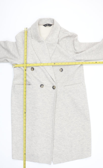 Womens UK Size M F&F Beige Overcoat