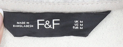 Womens UK Size M F&F Beige Overcoat