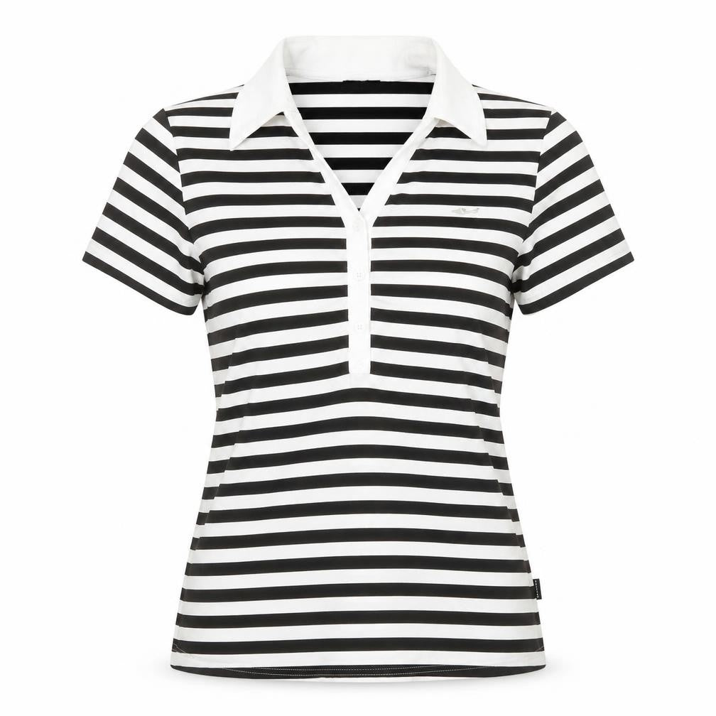 Womens UK Size M Röhnisch Black Classic Polo