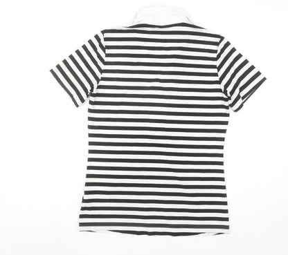 Womens UK Size M Röhnisch Black Classic Polo