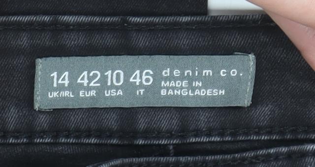 Denim Co. Women's Black Skinny Jeans Size 14 Stretch Fit