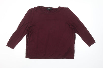 Womens UK Size 16 NEXT Red Pullover Jumper