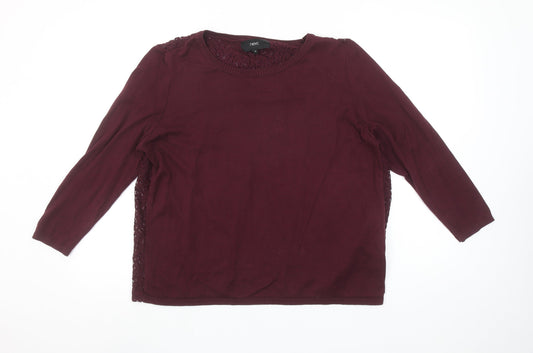 Womens UK Size 16 NEXT Red Pullover Jumper