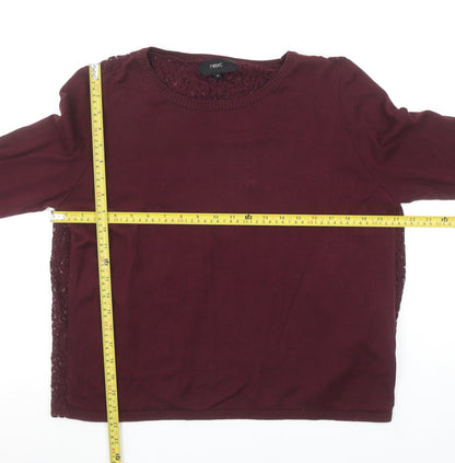 Womens UK Size 16 NEXT Red Pullover Jumper
