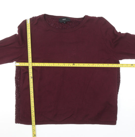 Womens UK Size 16 NEXT Red Pullover Jumper