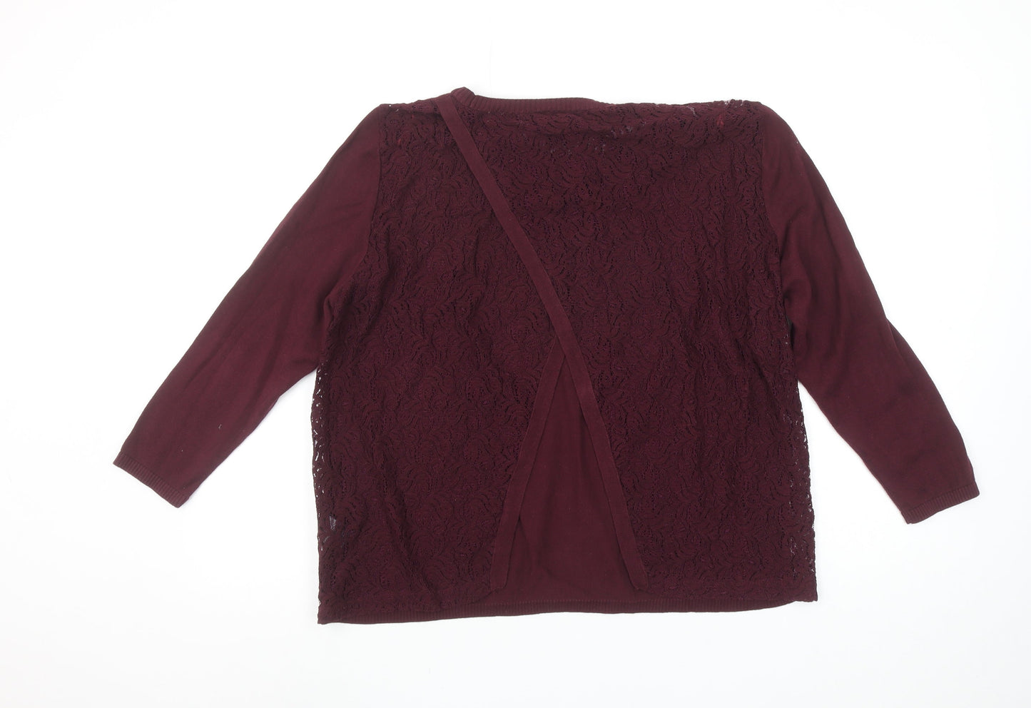Womens UK Size 16 NEXT Red Pullover Jumper