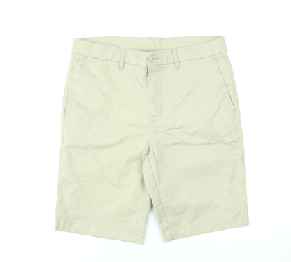 Dunnes Stores Men's Beige Chino Shorts Size L 34in Cotton Blend