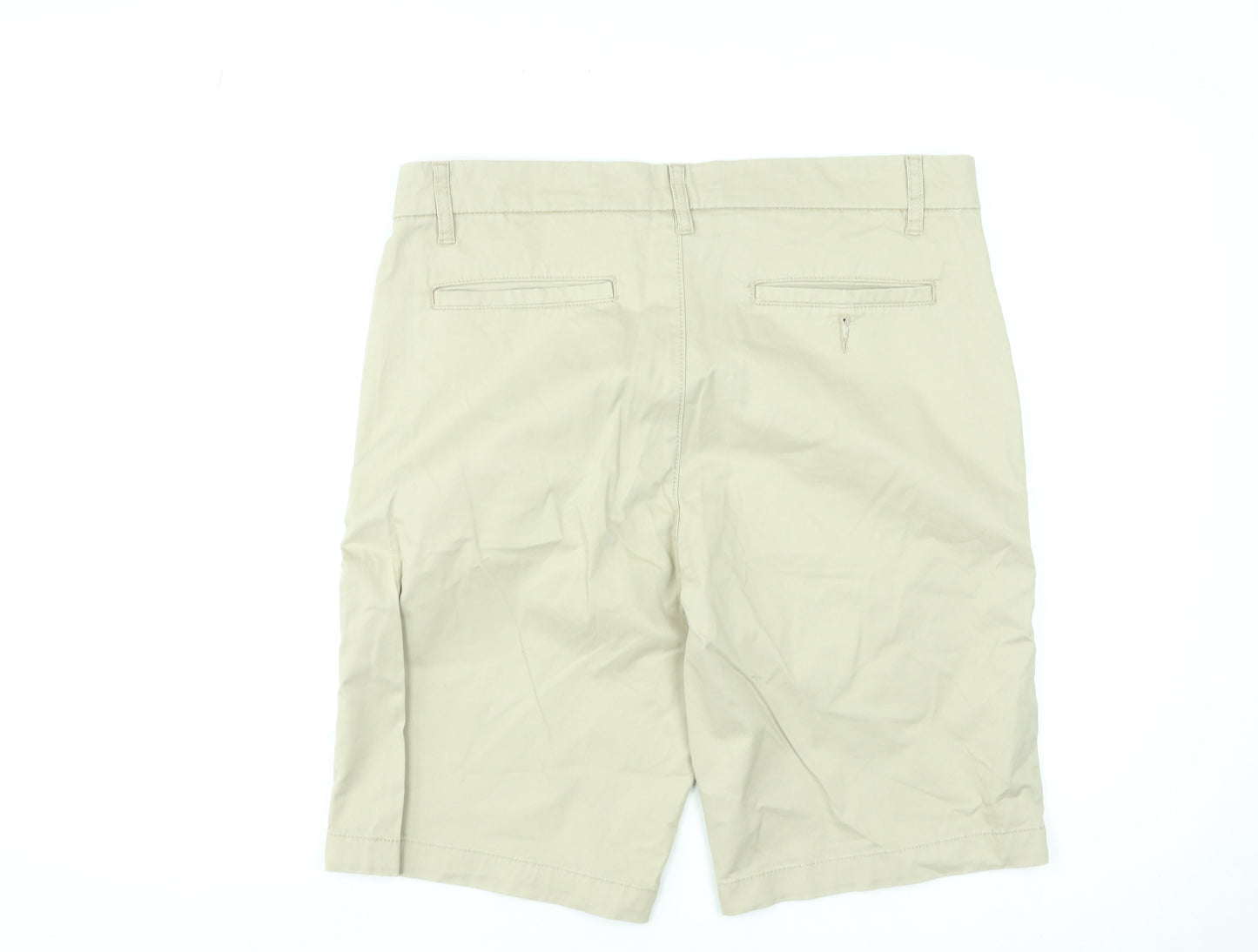 Dunnes Stores Men's Beige Chino Shorts Size L 34in Cotton Blend