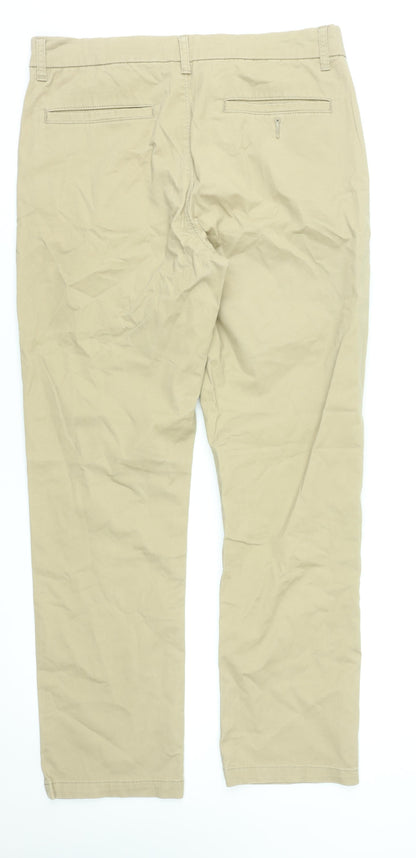 Dunnes Stores Men’s Beige Chino Trousers 34W 31L Cotton Stretch