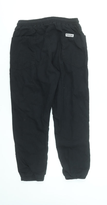 Boys UK Size 10 Years NEXT Regular Fit Jogger Black Trousers