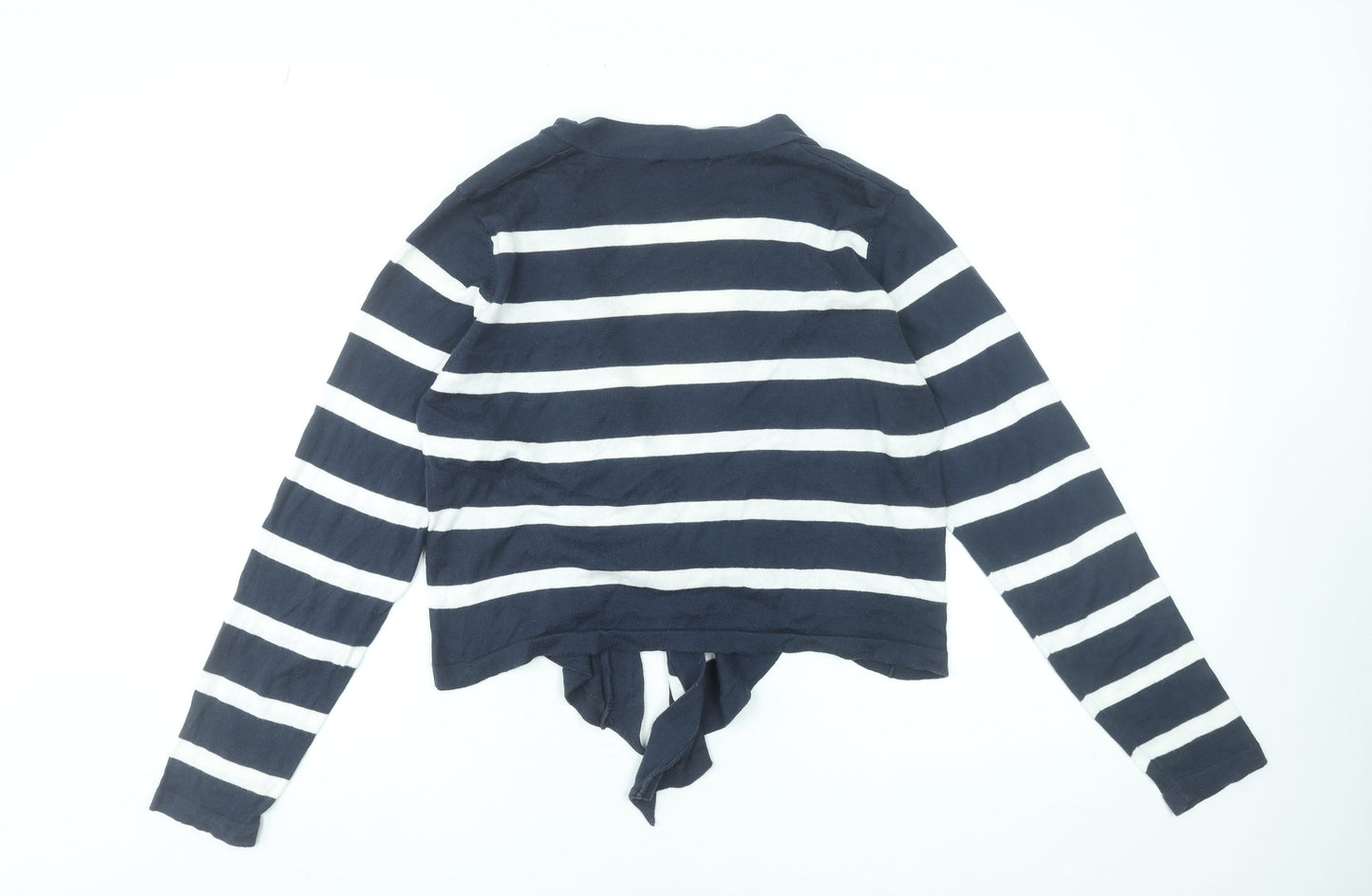 Womens UK Size XL M&Co. Blue Wrap Jumper