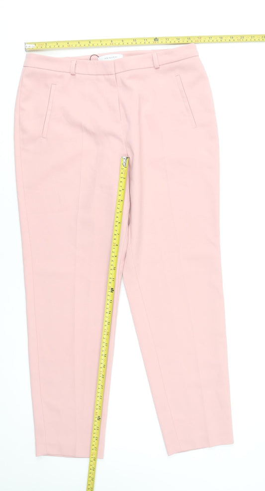 Primark Women’s Pink Tapered Trousers Size 12 Polyester Workwear