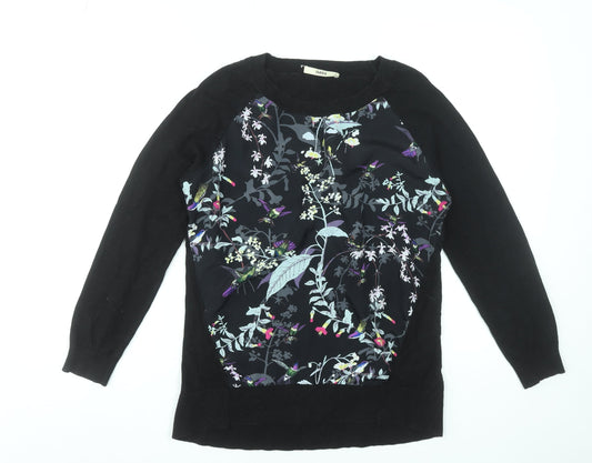 Womens UK Size M Oasis Black Pullover Jumper