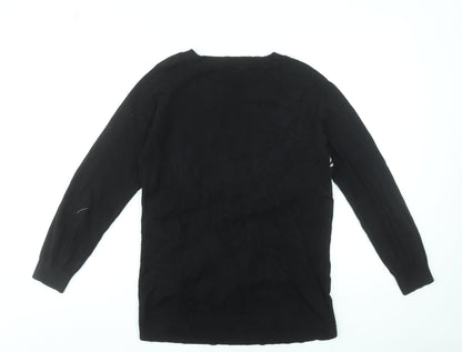 Womens UK Size M Oasis Black Pullover Jumper