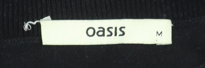 Womens UK Size M Oasis Black Pullover Jumper
