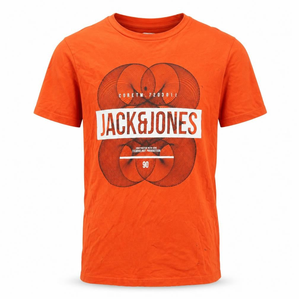 Mens UK Size S JACK & JONES Orange  T-Shirt