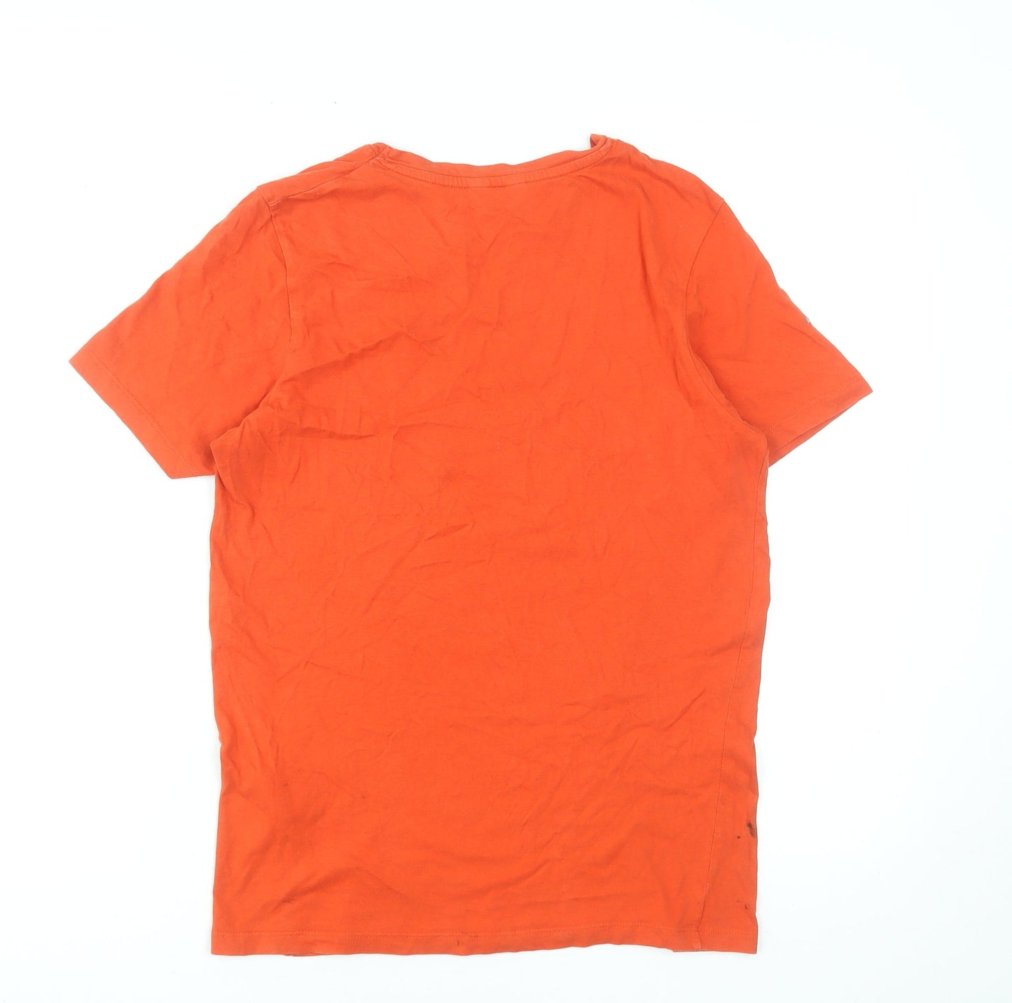 Mens UK Size S JACK & JONES Orange  T-Shirt