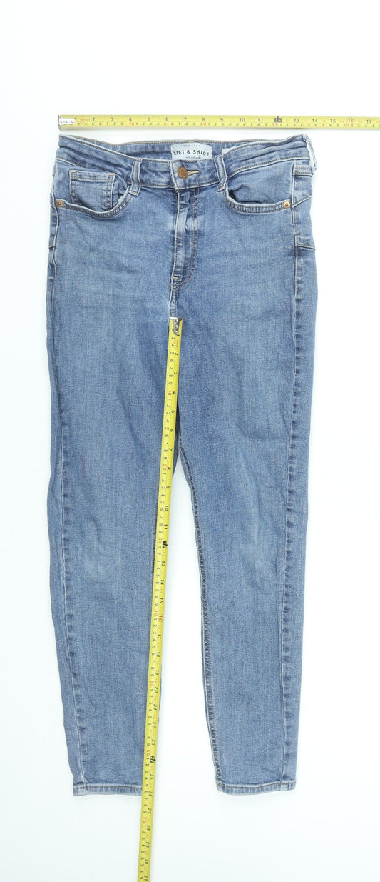 New Look Women's Blue Lift & Shape Skinny Jeans UK 12 30in