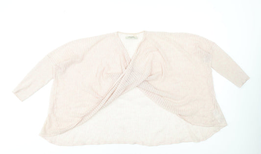 Womens UK Size XS AllSaints Pink Shrug Jumper