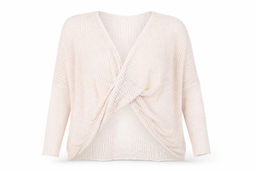 Womens UK Size XS AllSaints Pink Shrug Jumper