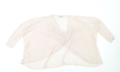 Womens UK Size XS AllSaints Pink Shrug Jumper
