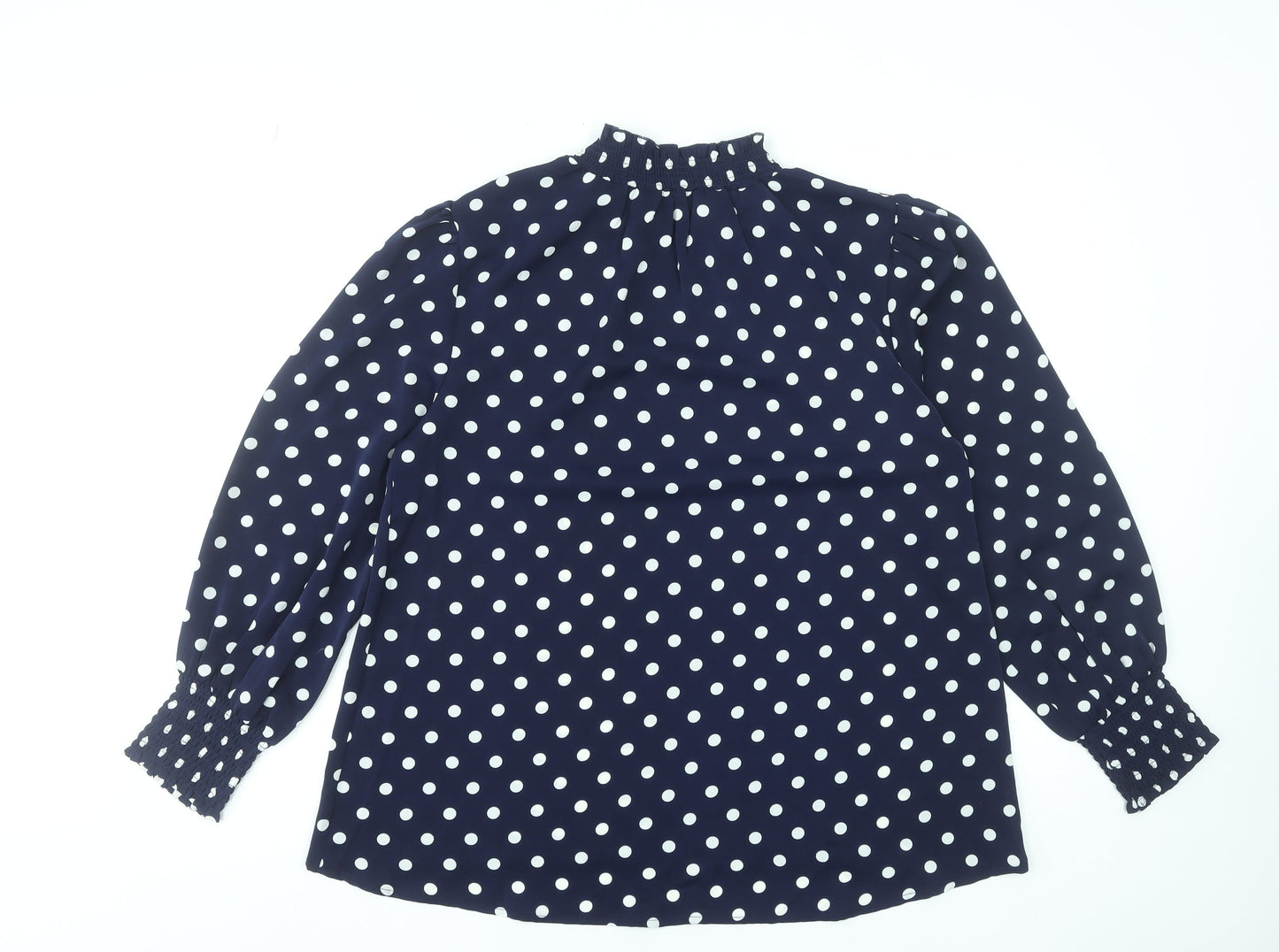 Womens UK Size M Rowen Avenue Blue Tunic Blouse