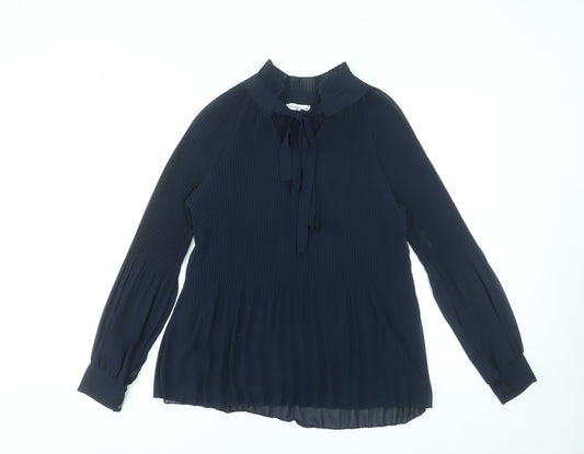 Womens UK Size S Modissima Blue Tunic Blouse